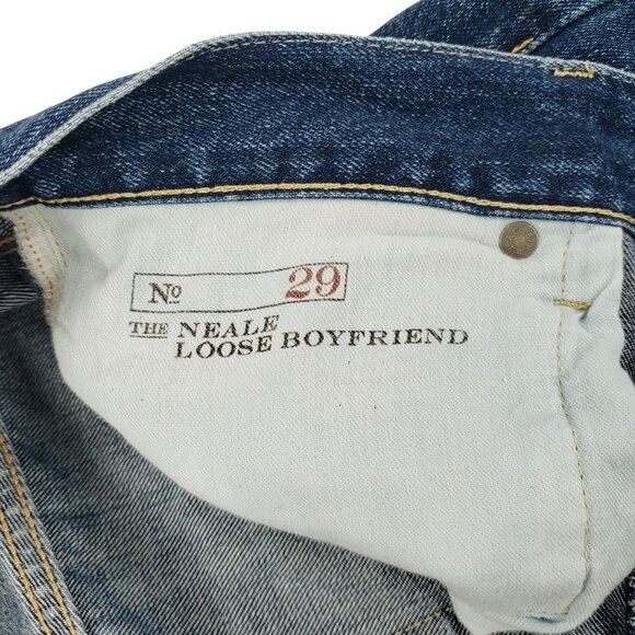 Polo Ralph Lauren Jean Neale Women Size 29 Button Fly Distressed Loose Boyfriend - Picture 5 of 15
